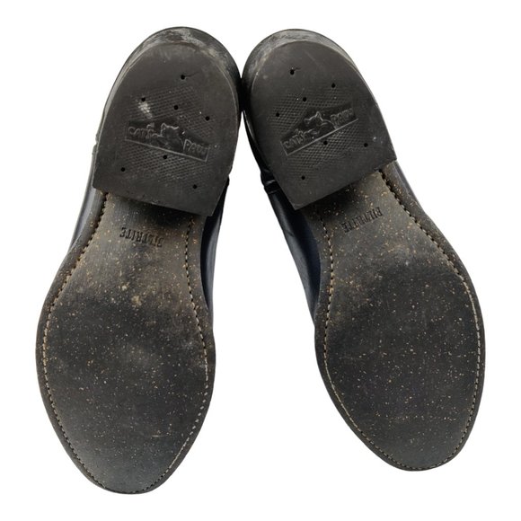 Biltrite Black Leather Boots Western Cowboy Slip-on Caws Paw main image 11